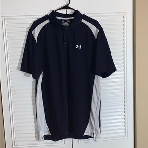 Navy Under Armour Golf Polo